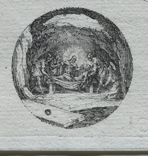 The Mysteries of the Passion: The Entombment by Jacques Callot, print, 1631