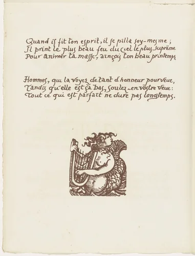 Tailpiece (folio 113 verso) from Les Amours (The Loves) by Émile Bernard, illustrated book, 1915