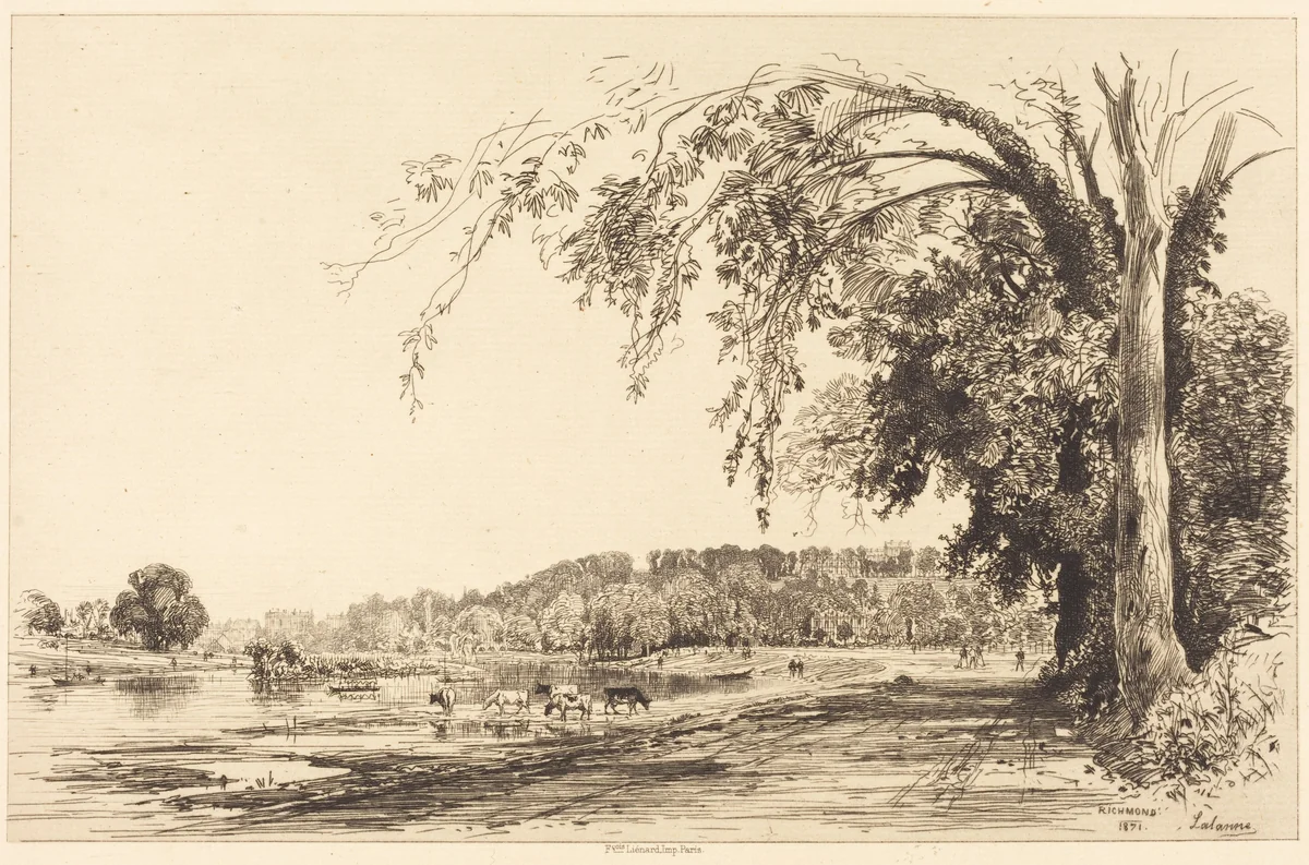 Richmond by Maxime Lalanne, print, 1871