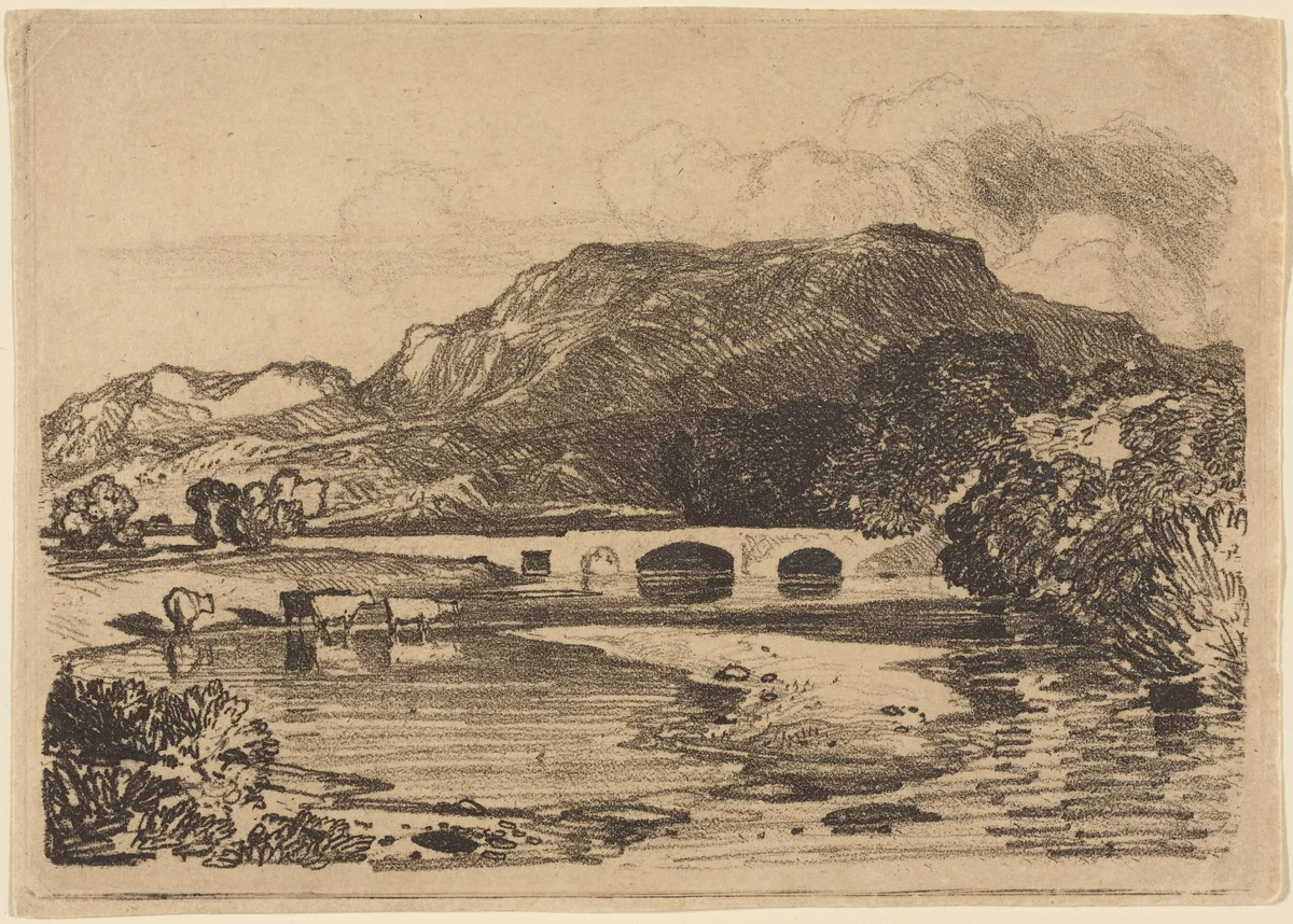 Tan y Bwlch, North Wales by John Sell Cotman, print, 1810-1815