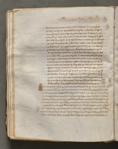 Text, folio 153 (verso), from a Gospel Book with Commentaries by Unknown, book, 1000-1100