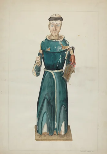 Santo - San Antonio de Padua by Ranka S. Woods, index of american design, 1937