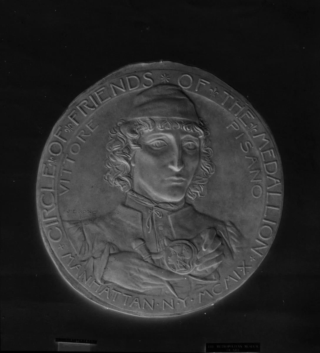 Memorial of Circle of Friends of the Medallion, 1909 by Jules Edouard Roiné, metalwork, 1909