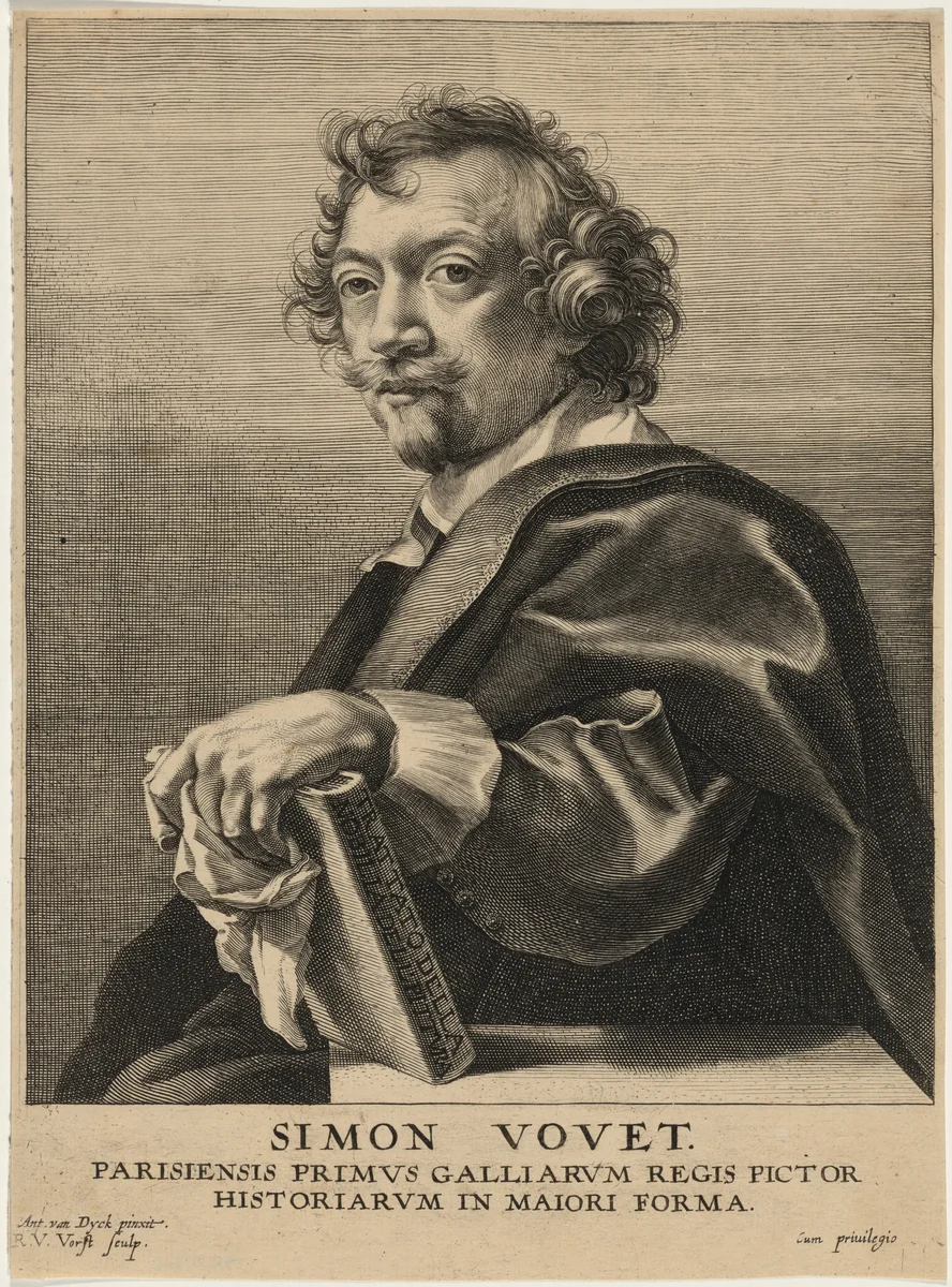 Simon Vouet by Robert van Voerst
Sir Anthony van Dyck, print, 1597-1636