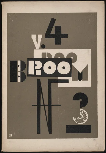Broom, vol. 4, no. 3 by El Lissitzky, illustrated book, 1923