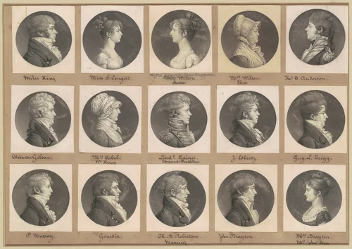 Saint-Mémin Collection of Portraits, Group 44 by Charles B. J. Févret de Saint-Mémin, volume, 1807-1809