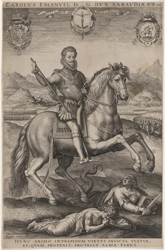 Charles Emmanuel, Prince of Piedmont by Aegidius Sadeler II, print, 1570-1629
