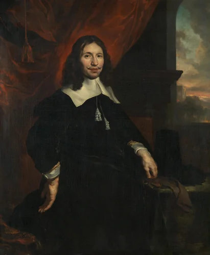Dionijs Wijnands (1628-73). Amsterdam merchant, son of Hendrick Wijnands and Aeltje Denijs by Jan van Noordt, painting, 1664