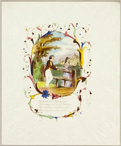 Dear Girl, Thy Hand (valentine) by George Kershaw, other, 1835-1845