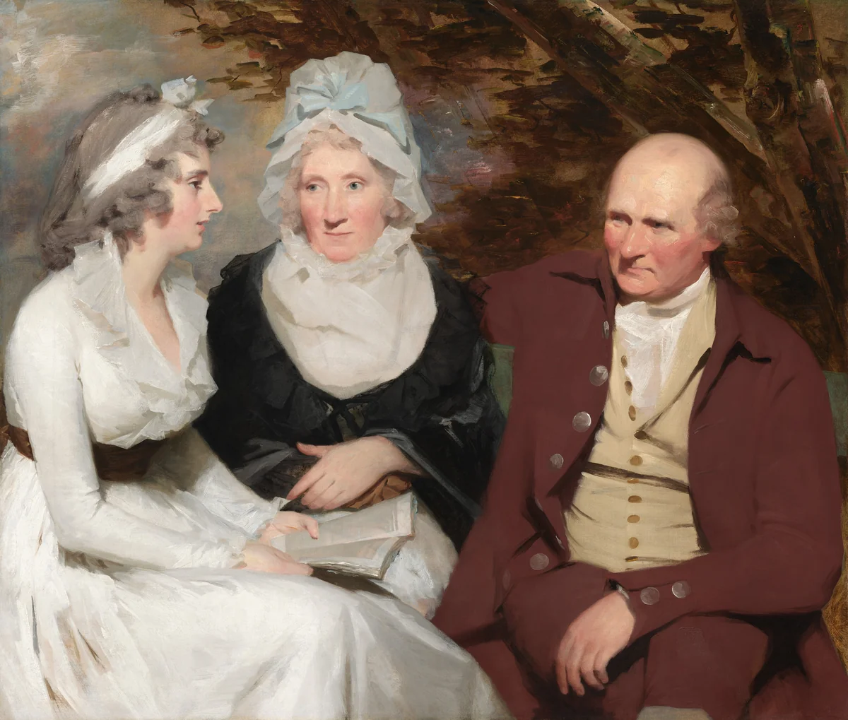 John Johnstone, Betty Johnstone, and Miss Wedderburn by Henry Raeburn, painting, 1790-1795
