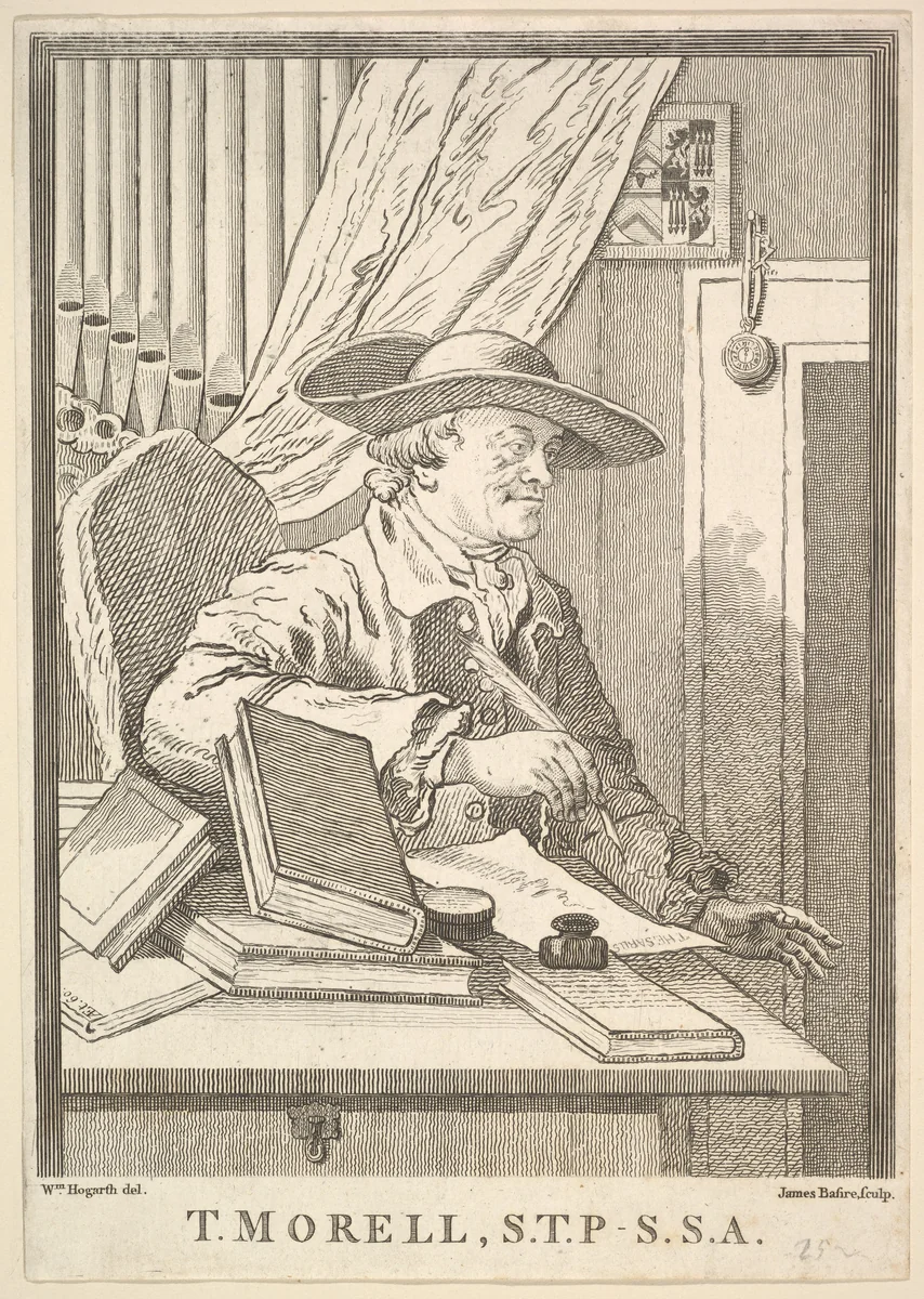 Thomas Morell, S.T.P.- S.S.A. by James Basire, print, 1762