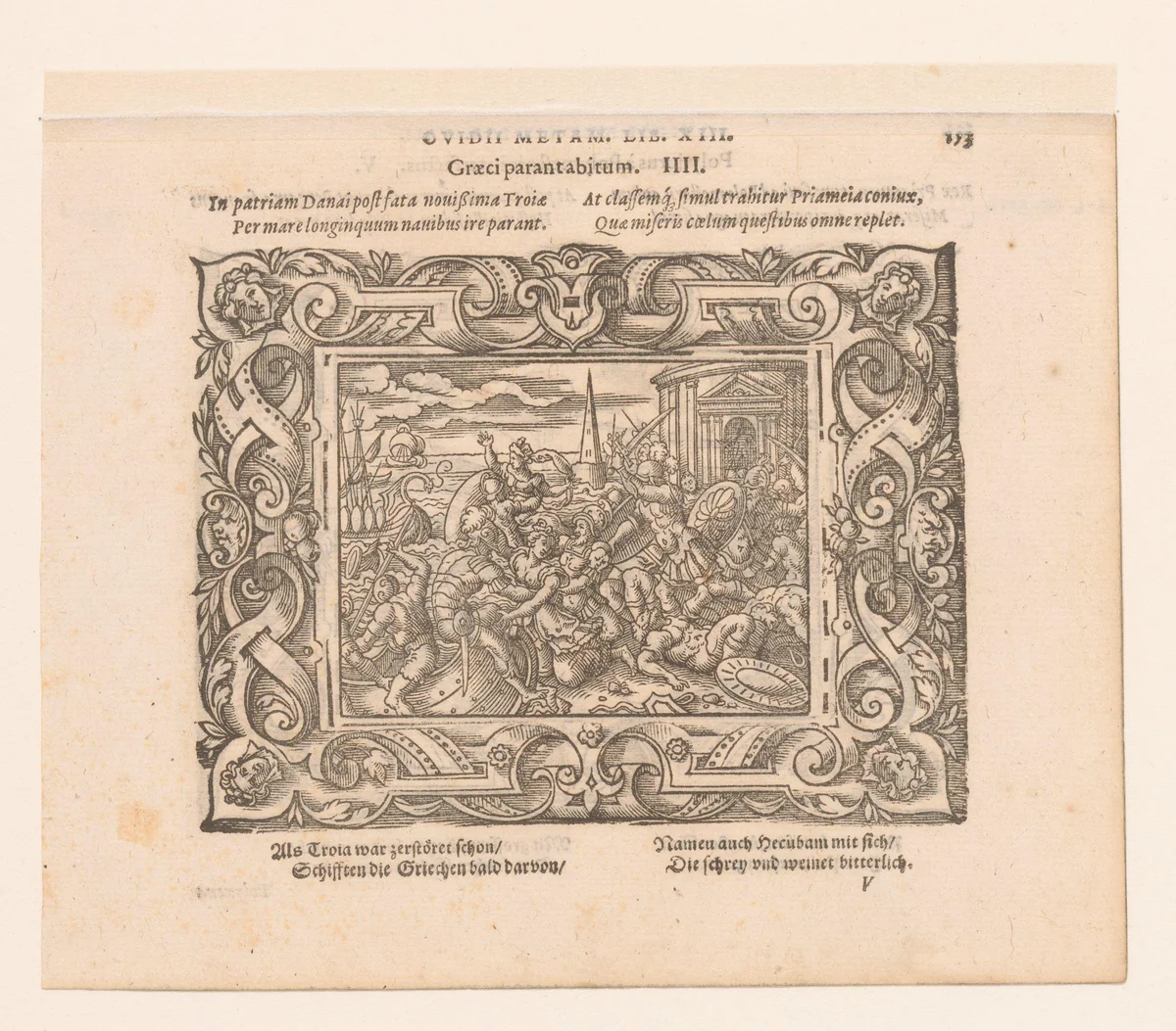 Val van Troje by Virgilius Solis, print, 1569