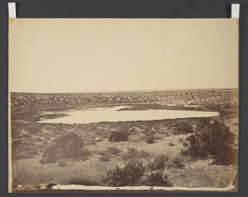 Desert Lake, near Ragtown, Nevada by Timothy O'Sullivan, photograph, 1867