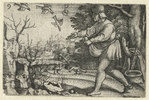 Parabel van de zaaier by Unknown, print, 1534-1535