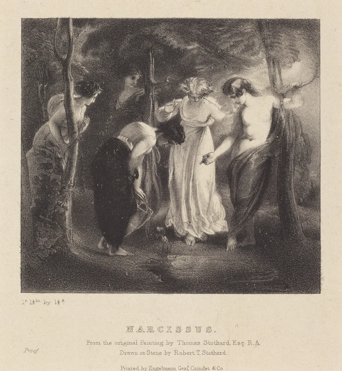 Narcissus by Thomas Stothard, print, 1777-1881