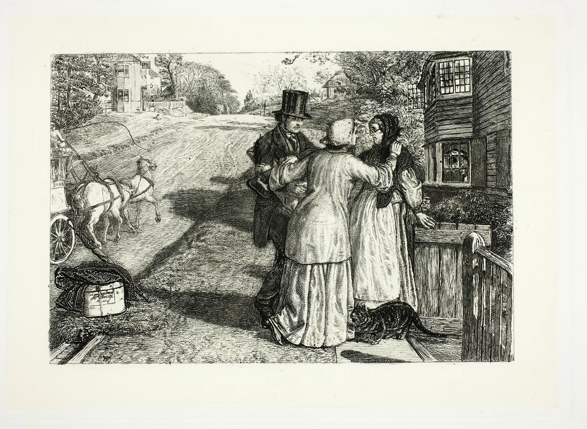 The Day in the Country by William Holman Hunt, print, 1865