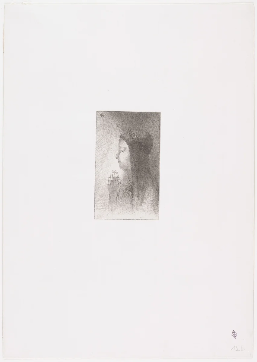 Frontispiece from Sentimental Chivalries (Chevaleries sentimentales) by Odilon Redon, print, 1893