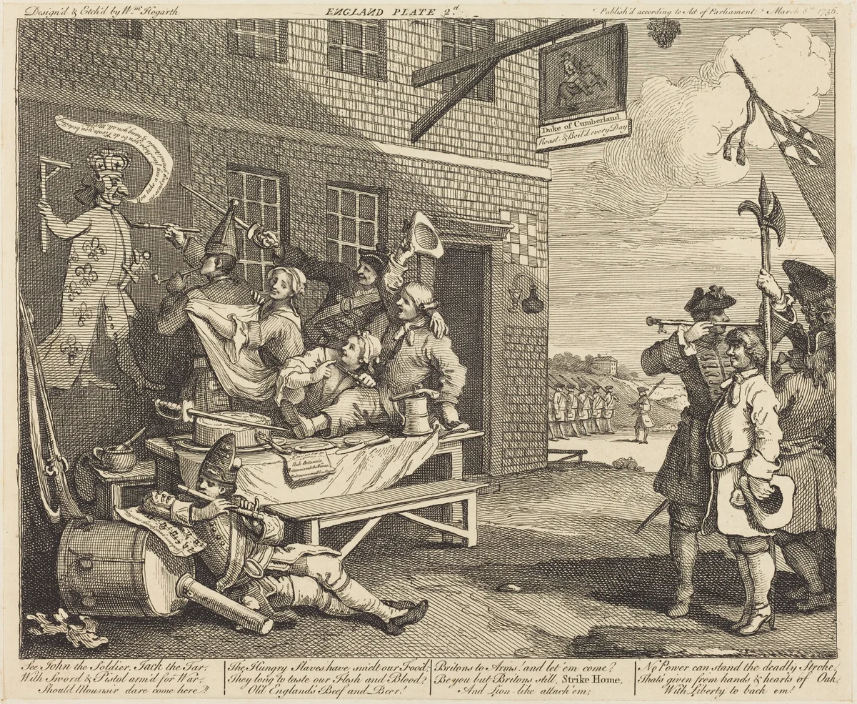England by William Hogarth, print, 1756