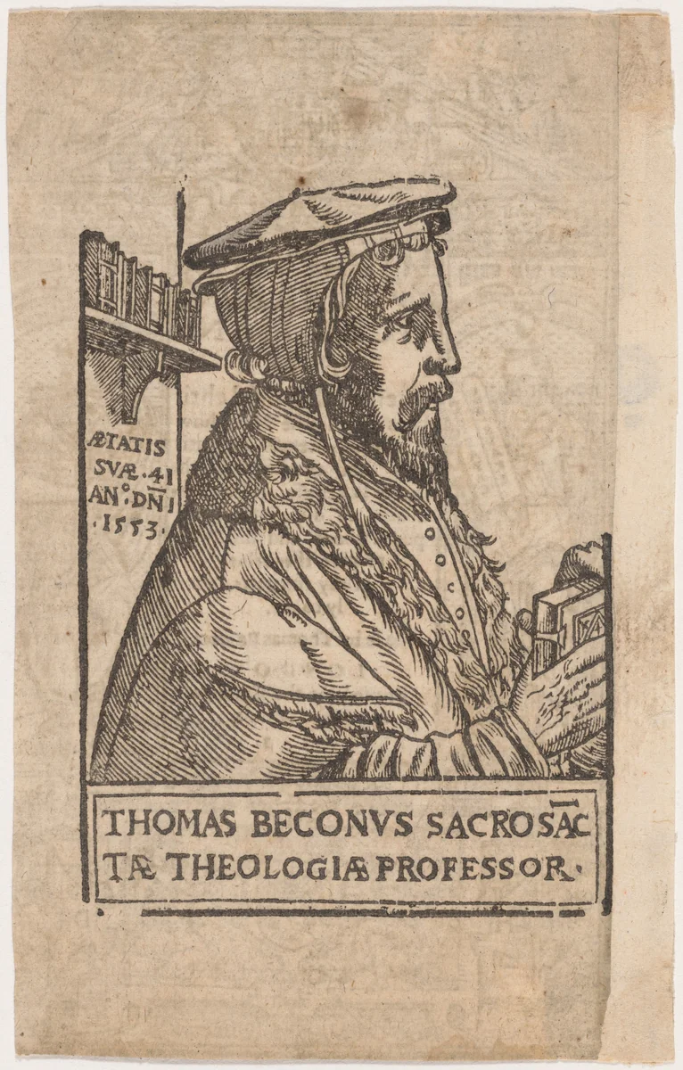 Thomas Becon, D.D. by Unknown 19th Century, print, 1576