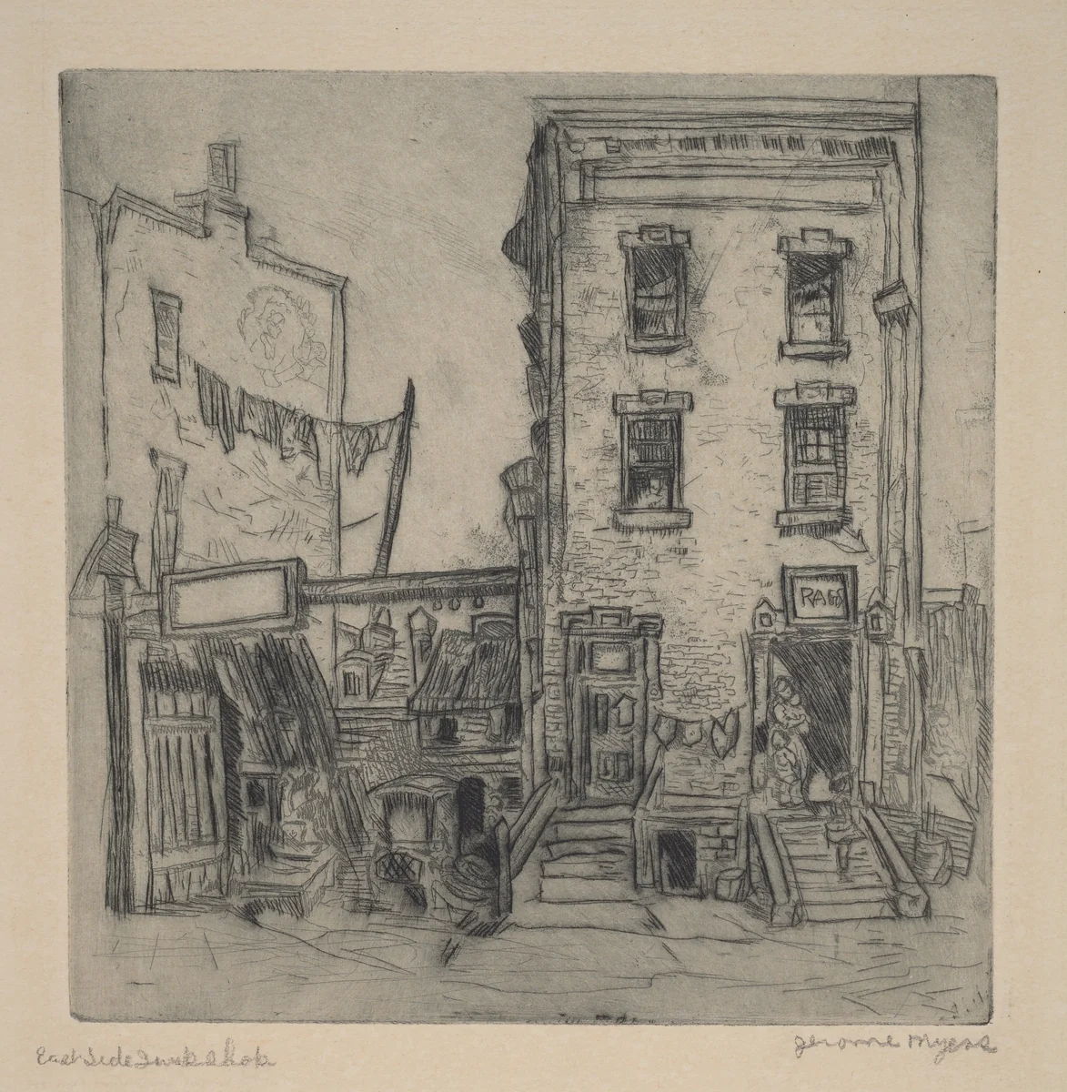 East Side Junk Shop by Jerome Myers, print, 1910
