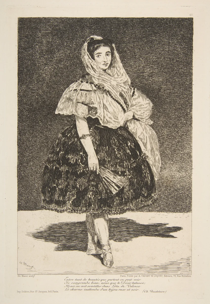 Lola de Valence by Edouard Manet, print, 1863