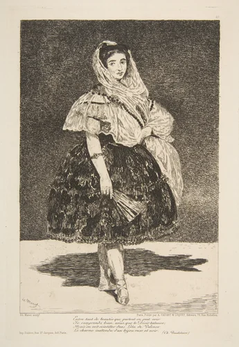 Lola de Valence by Edouard Manet, print, 1863