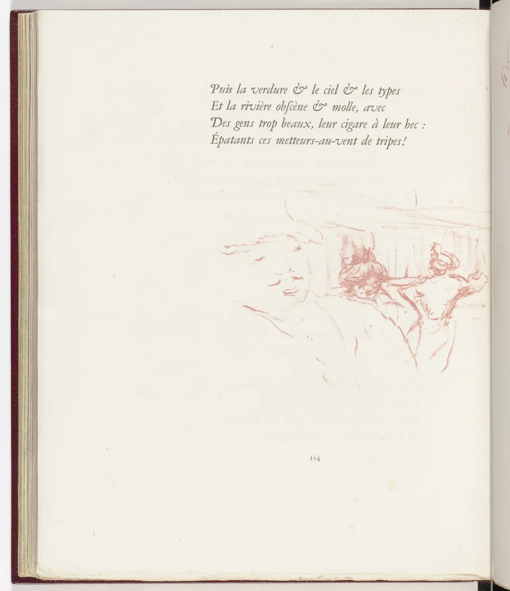 Tailpiece (page 114) from Parallèlement (In Parallel) by Pierre Bonnard, illustrated book, 1900