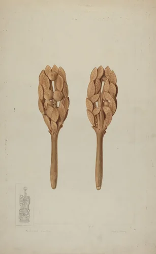 Wood Carving by Clyde L. Cheney, index of american design, 1935-1942