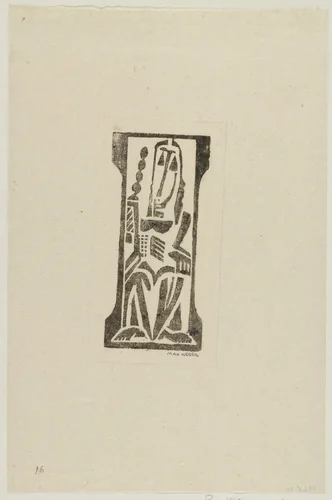Seated Figure by Max Weber, print, 1919