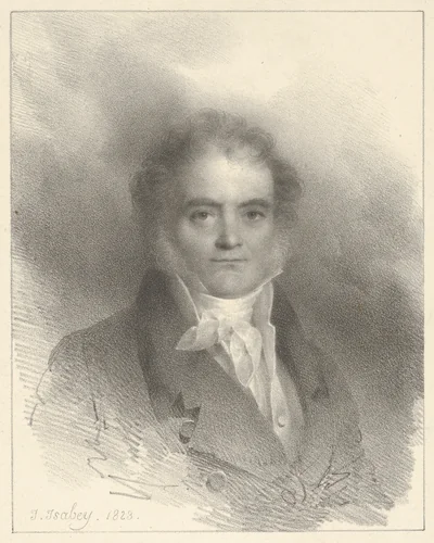 Portrait of Villeau by Jean Baptiste Isabey, print, 1818