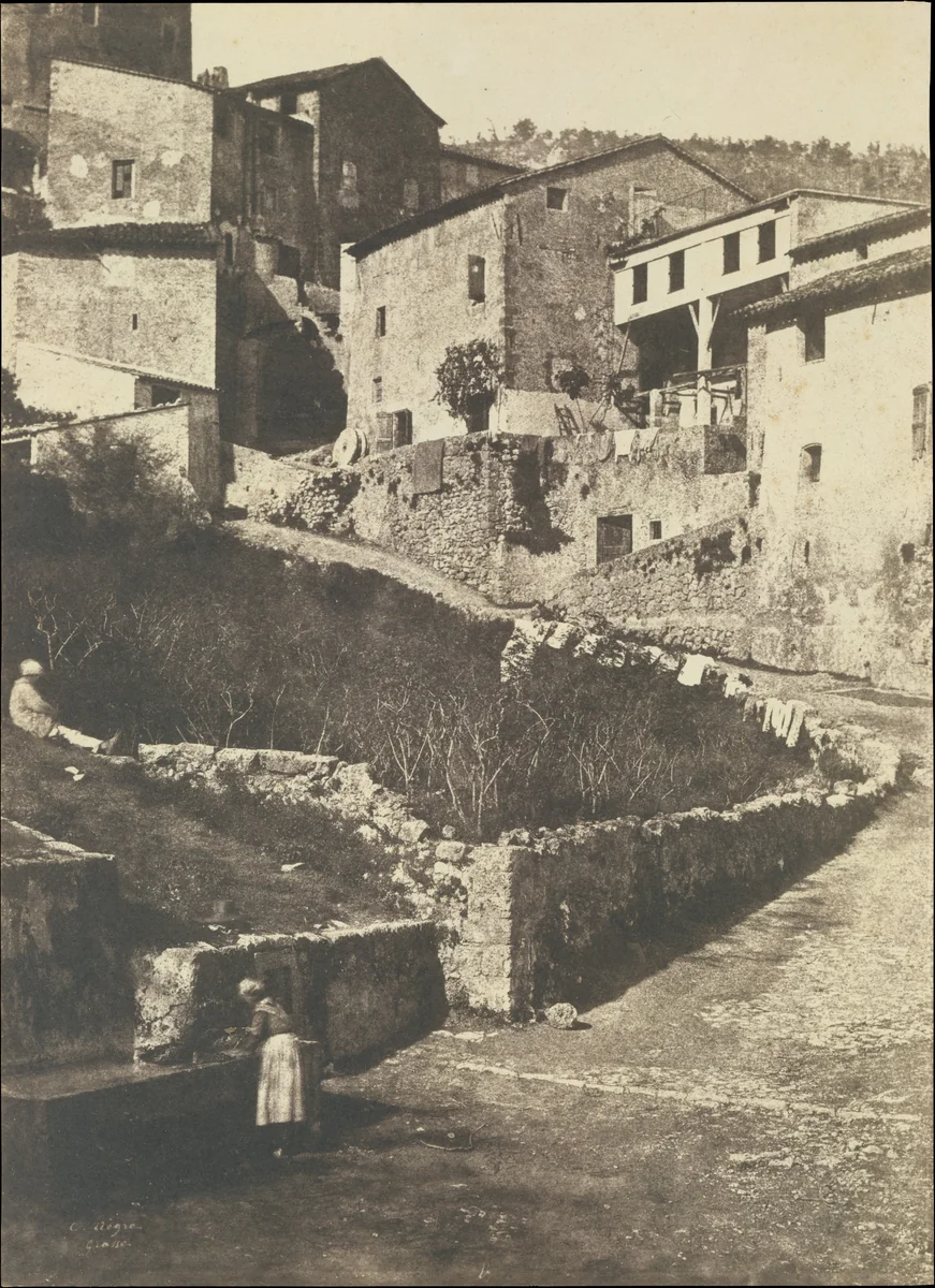 A Street in Grasse by Charles Nègre, photograph, 1852