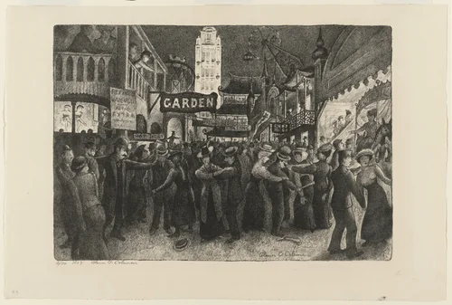 Coney Island by Glenn O. Coleman, print, 1928
