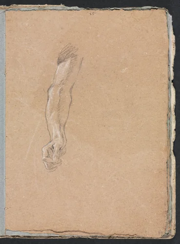 Verona Sketchbook: Right arm and hand (page 49) by Francesco Lorenzi, book, 1760