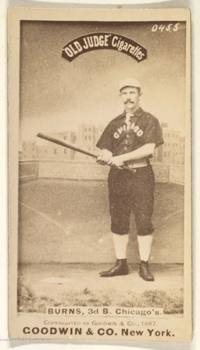 T.C. Burns, 3rd Base, Chicago, from the Old Judge series (N172) for Old Judge Cigarettes by Goodwin & Company, photograph, 1887