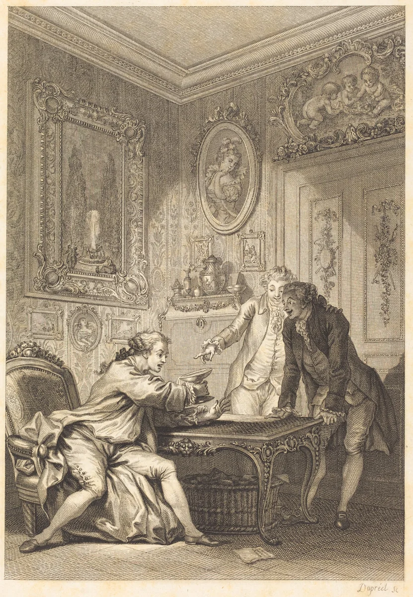 La coupe enchantee by Jean Honoré Fragonard, print, 1767-1847