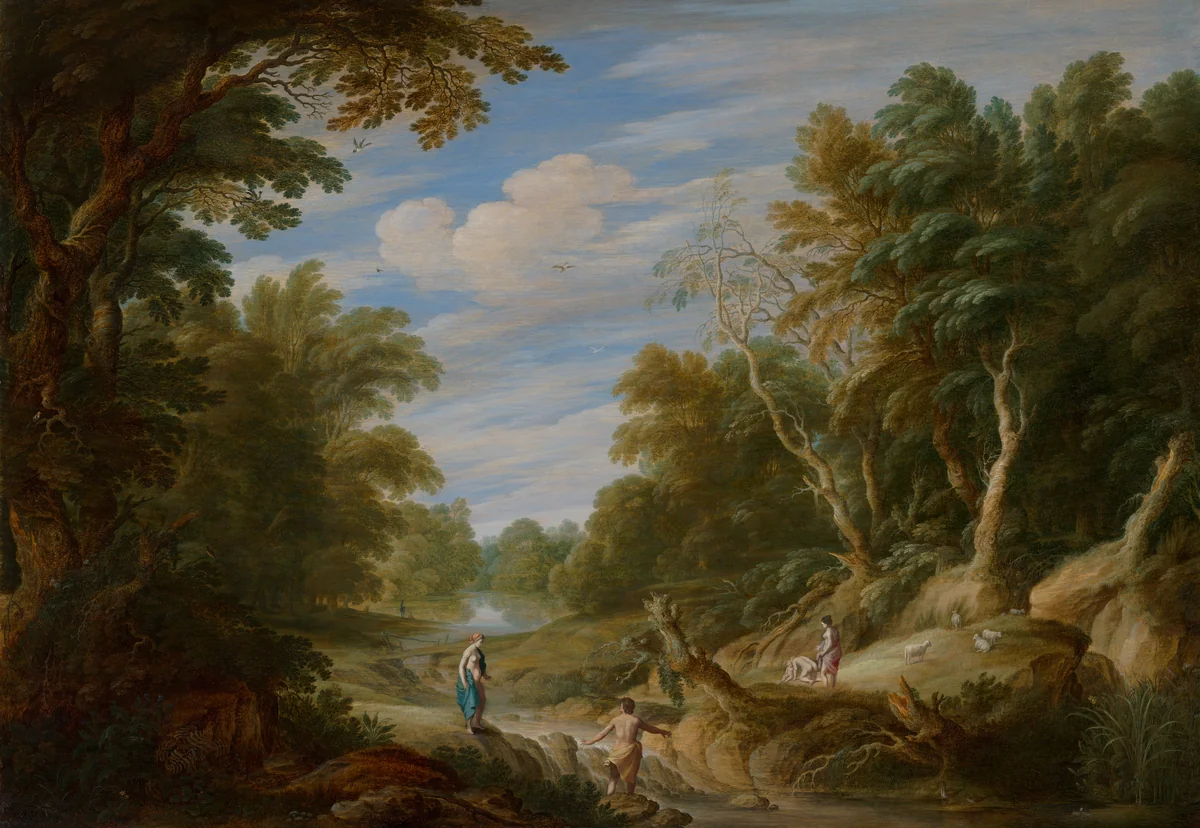 Wooded Landscape with Figures by Alexander Keirincx, painting, 1629