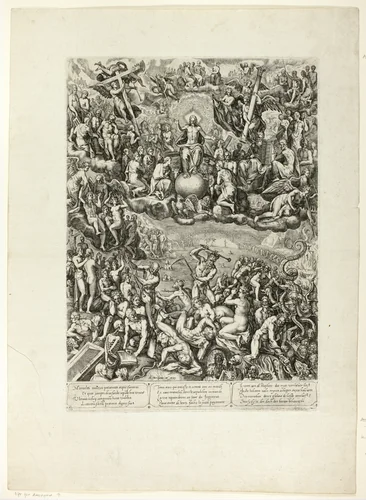 The Last Judgment by Barbara van den Broeck, print, 1599