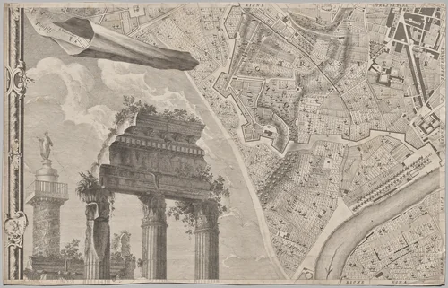 Nuova pianta di Roma data in luce da Giambattista Nolli l’anno MDCCXLVII, known as La Pianta Grande di Roma by Giovanni Battista Nolli, print, 1748
