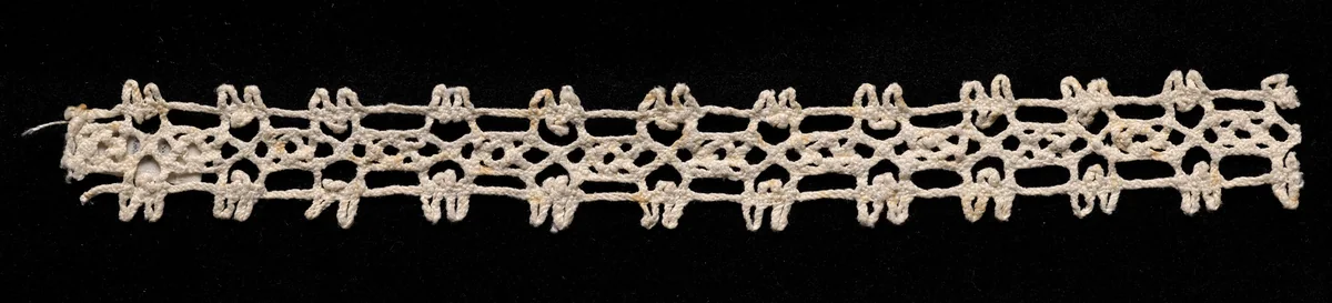 Bobbin Lace Insertion without Selvage by Unknown, textile, 1540-1560