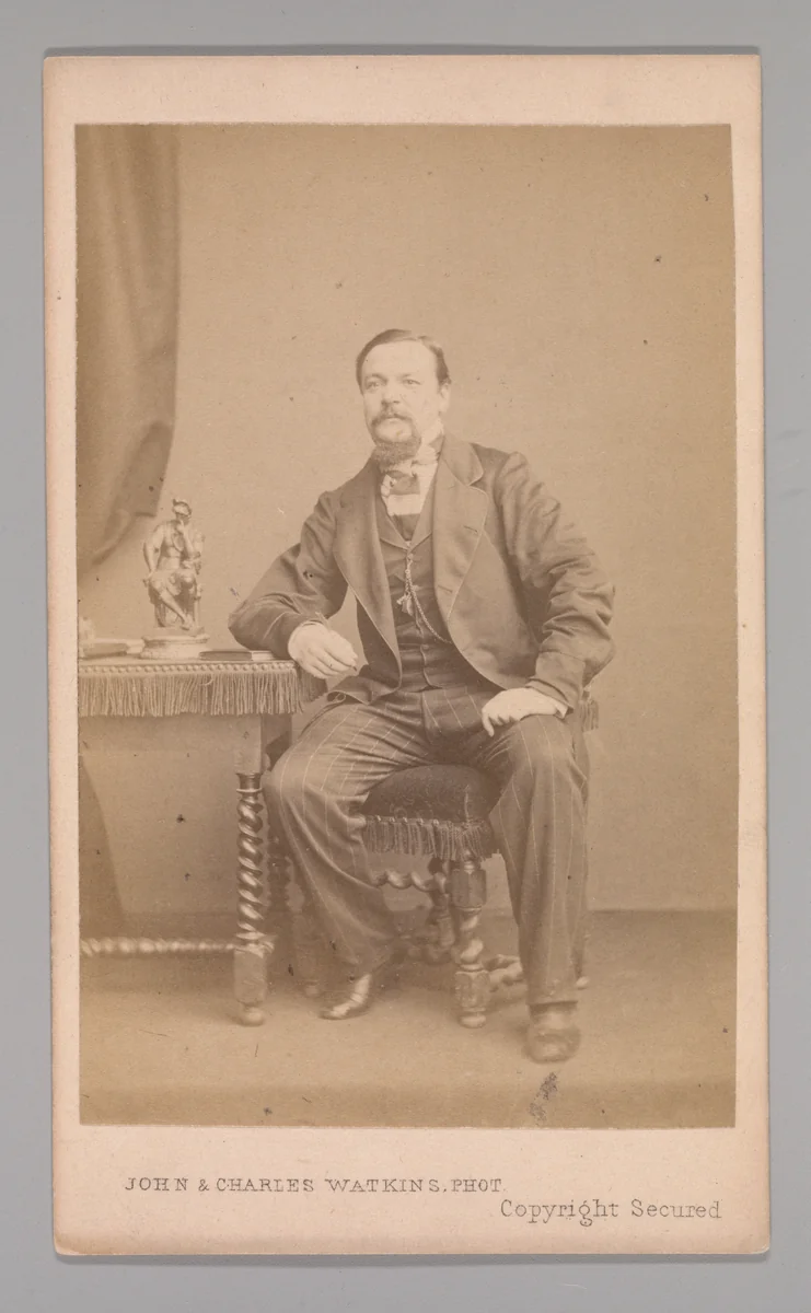 [George Augustus Sala] by John and Charles Watkins, photograph, 1860-1869