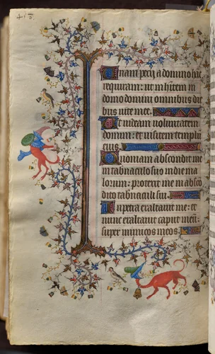 Hours of Charles the Noble, King of Navarre (1361-1425): fol. 223v, Text by Master of the Brussels Initials and Associates, book, 1400-1410