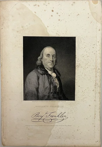 Benjamin Franklin by Richard W Dodson, other, 1832-1867