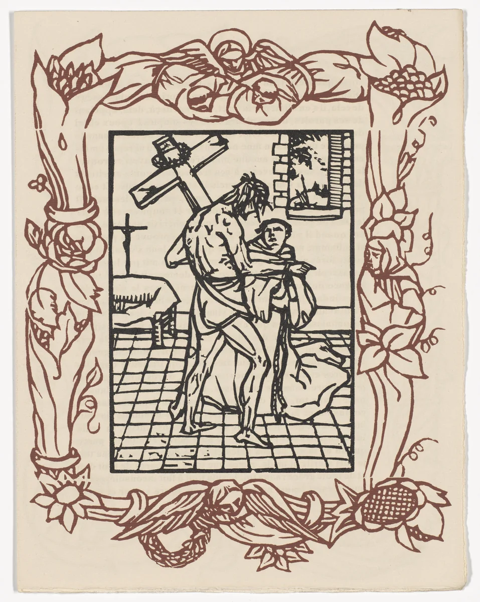 Plate (page 273) from Les Petites Fleurs de St. François (The Little Flowers of St. Francis) by Émile Bernard, illustrated book, 1928