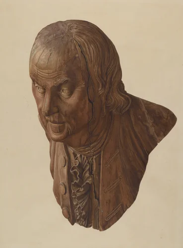 Figurehead: Benjamin Franklin by American 20th Century, index of american design, 1935-1942