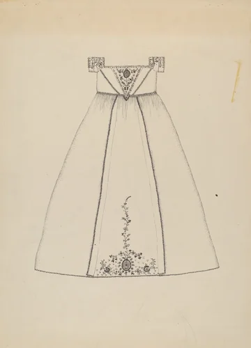 Baptismal Dress by Evelyn Bailey, index of american design, 1936