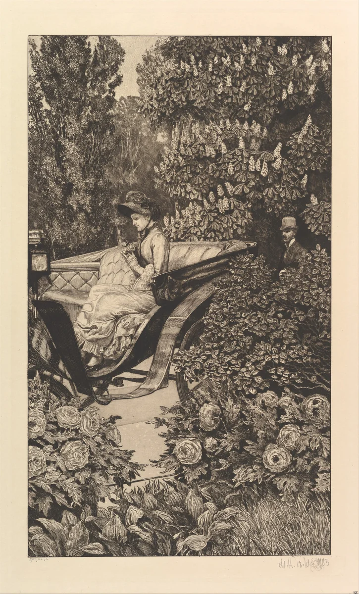 First Encounter (from the series A Love) by Max Klinger, print, 1887-1903