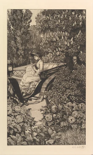 First Encounter (from the series A Love) by Max Klinger, print, 1887-1903