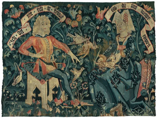 The Lovers by Basel, textile, 1490-1500