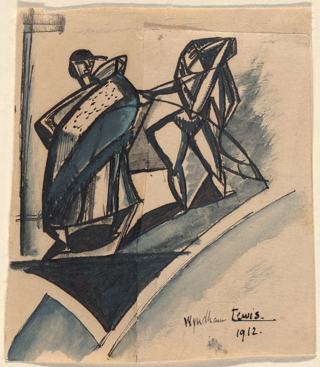 Untitled by Wyndham Lewis, drawing, 1912