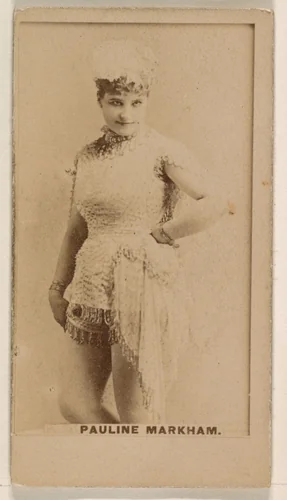Pauline Markham, from the Actresses series (N245) issued by Kinney Brothers to promote Sweet Caporal Cigarettes by Kinney Brothers Tobacco Company, photograph, 1890